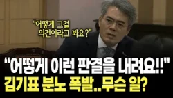 "어떻게 이런 판견을 내릴 수가 있습니까!!" 김기표 분노 폭발..무슨 일? / 2026년 법사위 국정감사 - 대구고등법원 등