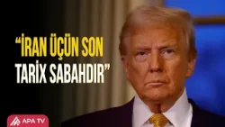 Tramp: “iranlılar bacarıqlı döyüşçülərdir” | APA TV Tramp: “iranlılar bacarıqlı döyüşçülərdir” | APA TV