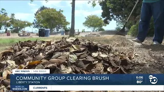 More than 100 volunteers clear brush at NTC Park to reduce wildfire risk in San Diego