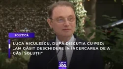 Luca Niculescu, după discuția cu PSD: „Am găsit deschidere în încercarea de a găsi soluții”