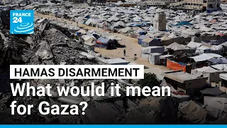 If it disarms, Hamas would 'take away Israel's rationale' to occupy Gaza • FRANCE 24 English