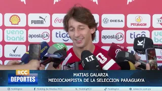¡CON TODO EL ENTUSIASMO! El mediocampista Matías Galarza de  Selección palpita el sueño del Mundial