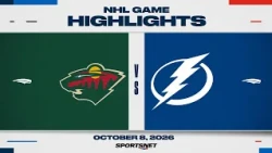 NHL Highlights | Wild vs. Lightning - October 8, 2026