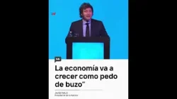 "La economía va a crecer como pedo de buzo", Javier Milei  presidente de la Nación