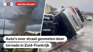 Tornado richt ravage aan in dorp Zuid-Frankrijk