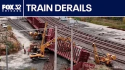 10 train cars derail on Chicago's Southwest Side