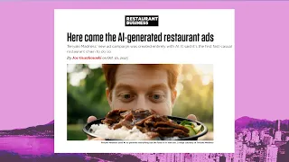 Why do restaurants use AI SLOP to sell us food?