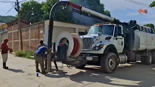 Tecpan thanks the Government of Guerrero for sending a vactor truck for sanitation work