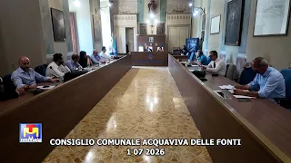Consiglio comunale Acquaviva delle Fonti 1 07 2026