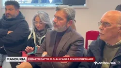 18 GENNAIO 2026   MANDURIA   FIRMATO PATTO PLD ALLEANZA CIVICO POPOLARE