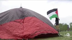 Students set up camp on Auraria Campus to protest conditions in Gaza