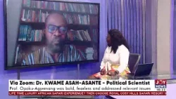It is the duty of Ghanaians to assess NDC —Professor Kwame Asah – Asante