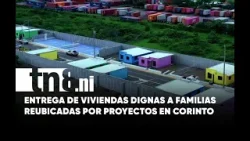 Gobierno de Nicaragua entrega viviendas a familias reubicadas por obras en Corinto
