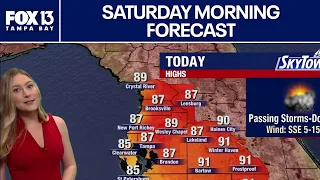 Tampa weather | Saturday morning forecast