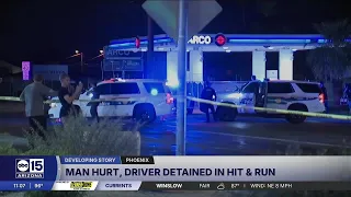 Phoenix driver detained after hit and run