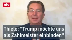 Thiele: "Trump möchte uns als Zahlmeister einbinden" - Geldinvestition in Golden Dome Thiele: "Trump möchte uns als Zahlmeister einbinden" - Geldinvestition in Golden Dome