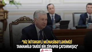 3rd Meeting of the Azerbaijan-Uzbekistan Supreme Interstate Council held in Tashkent | APA TV