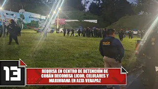 Raid at Cobán detention center seizes liquor, cell phones, and marijuana in Alta Verapaz