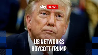 Major US TV networks refuse to film Trump after White House bans news outlets