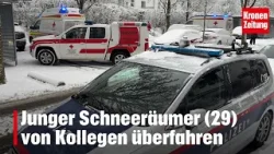 Junger Schneeräumer (29) von Kollegen überfahren | krone.tv NEWS