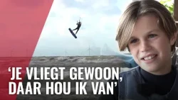 13-jarige Alex uit Zuid is aanstormend kitesurftalent