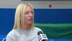 Homestead senior gymnast Jillian Creager interview 3/16/2026