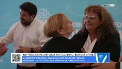 ENTREGA DE ESCRITURAS EN VILLARINO, BUENOS AIRES