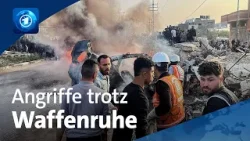 Trotz Waffenruhe: Israelische Angriffe im Gazastreifen gehen weiter