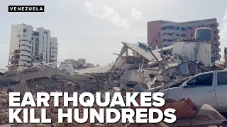 DEATH TOLL surges to 188 after devastating twin EARTHQUAKES rock Venezuela