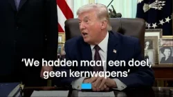 Volgens Amerikaanse president Trump zijn de doelen in de oorlog met Iran bereikt | RTL Nieuws
