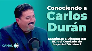 Getting to know Carlos Durán (Candidate IID Division 1)
