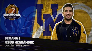 College Touchdown PGM 03. Jesús Hernández, Captain of PUMAS CU