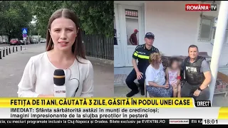 11-year-old girl from Bacău who ran away from home found in an attic