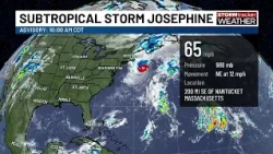 Subtropical Storm Josephine forms off East Coast, 10th named storm of 2026