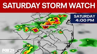 Philly weather update: Saturday pop-up storm watch