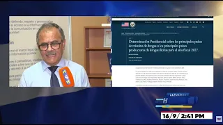 El ABG Saúl Bueso advierte que estar en la lista de tránsito de drogas es preocupante para el país