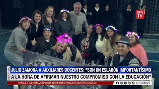 Julio Zamora recognizes the work of teaching assistants in Tigre