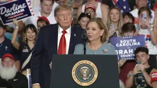 President Trump speaks at rally for Senator Graham in South Carolina