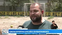 Denuncian abandono de la cancha Sol y Sombra en el barrio Los Alares, Foloridablanca