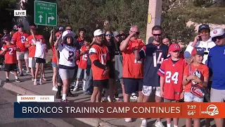 Broncos training camp continues
