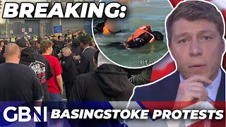 BREAKING: Over 400 protesters gather outside police station as anti-migrant activist charged