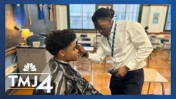 These teachers give free haircuts to students after class