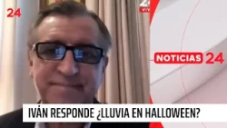Iván Torres y lluvia pronosticada para Halloween: “Va a durar hasta 12 de la noche” | 24 Horas TVN