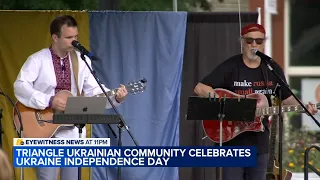 Hundreds celebrate Ukraine's Independence Day in Raleigh