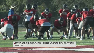 Mt. Diablo High School suspends varsity football