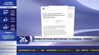 Former Wisconsin officer sentenced to federal prison
