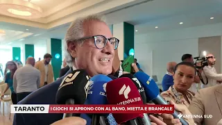 July 21, 2026 TARANTO THE GAMES OPEN WITH AL BANO, MIETTA AND BRANCALE