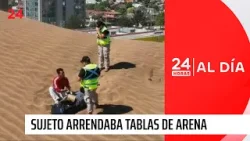 Hombre arrendaba tablas de sandboard en las dunas de Concón pese a prohibición | 24 Horas TVN Chile