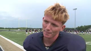 Norwell senior defensive back/wide receiver/punter Trey Privett practice interview 8/11/2026