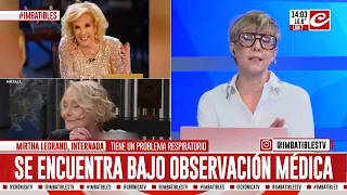 Mirtha Legrand hospitalized: concern over her health status